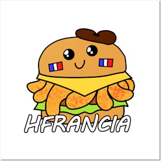 French burger Posters and Art